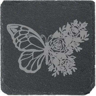 Butterfly with Flowers
